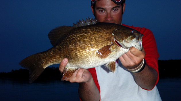 The Late Night Show, with Smallmouth Bass